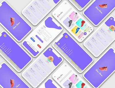 Shoe store design graphic design ui uiux