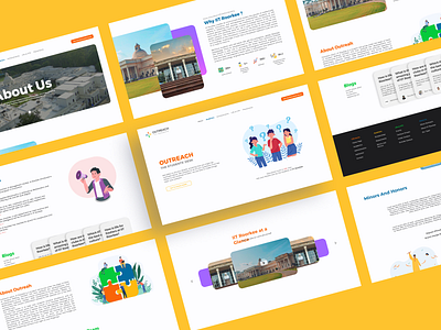 Outreach website graphic design ui uiux website