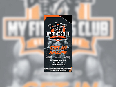 Banner Design For Fitness Club branding designs graphic design logo typography