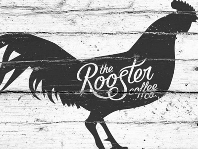 The Rooster Coffee Co. branding coffee custom design lettering logo type vintage