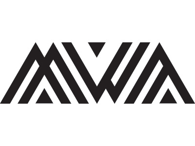 MWA abstract custom type design lettering logo typography