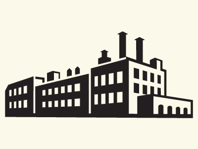 Malt Plant Logo architecture building contrast design icon illustration industrial logo malt plant vector