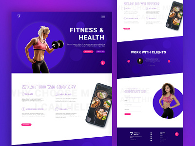 Fitness Coaching Website Design branding fitness website modern website ui uiux ux web design website design