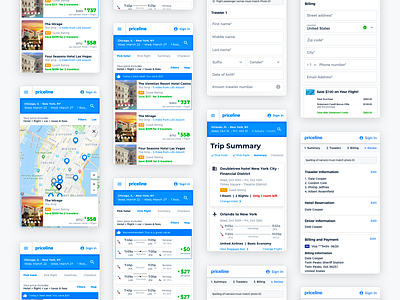 Mobile Packages design dribbble interface mobile priceline travel ui ux web