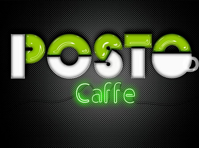 Posto Coffee Place Logo For Facebook Cover Page branding cover photo facebook graphic design logo photoshop