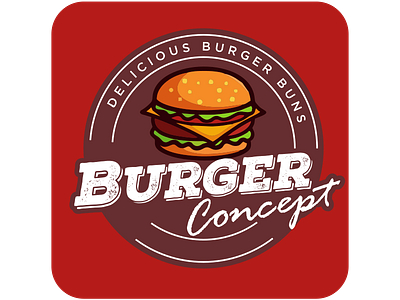 Product Logo Design For Burger Buns design illustration logo vector