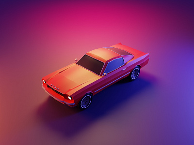 FORD MUSTANG 3d graphic design