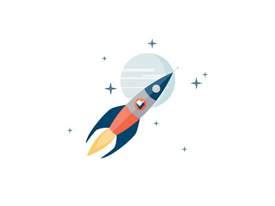 Why We Do It Rocket illustration rocket website