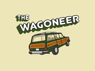 Wagoneer Logo blog illustration illustration art logo vector vintage