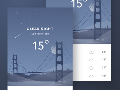 Weather app concept app design illustration ios sf ui weather