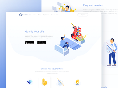 Landing Page clean icon illustration landing page minimalism page product simple ui web webdesign