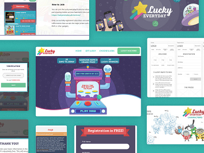 Lucky Everyday - UI Web and Mobile Design