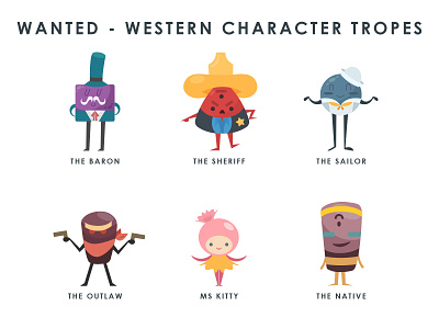 Wanted Character Designs