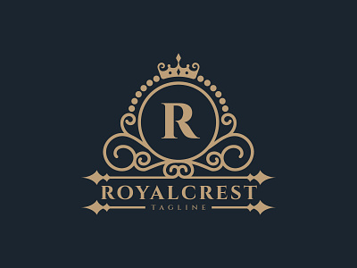 Luxury Royal Logo Design Template animal branding crest crown design golden heraldry icon illustration king kingdom logo luxurious luxury royal royalty symbol template vector