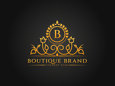 Boutique Logo Design Template beauty boutique branding design fashion icon illustration logo luxurious luxury ornaments salon spa symbol template vector women