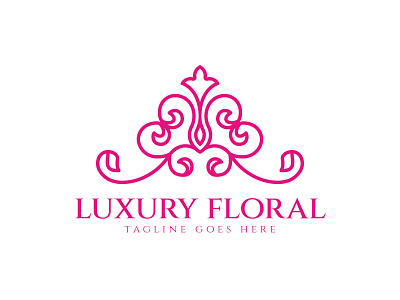 Floral Logo Design Template beauty boutique branding design fashion floral icon illustration jewellry logo luxury ornaments salon spa symbol template vector