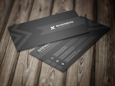 Modern Black And White Business Card Template