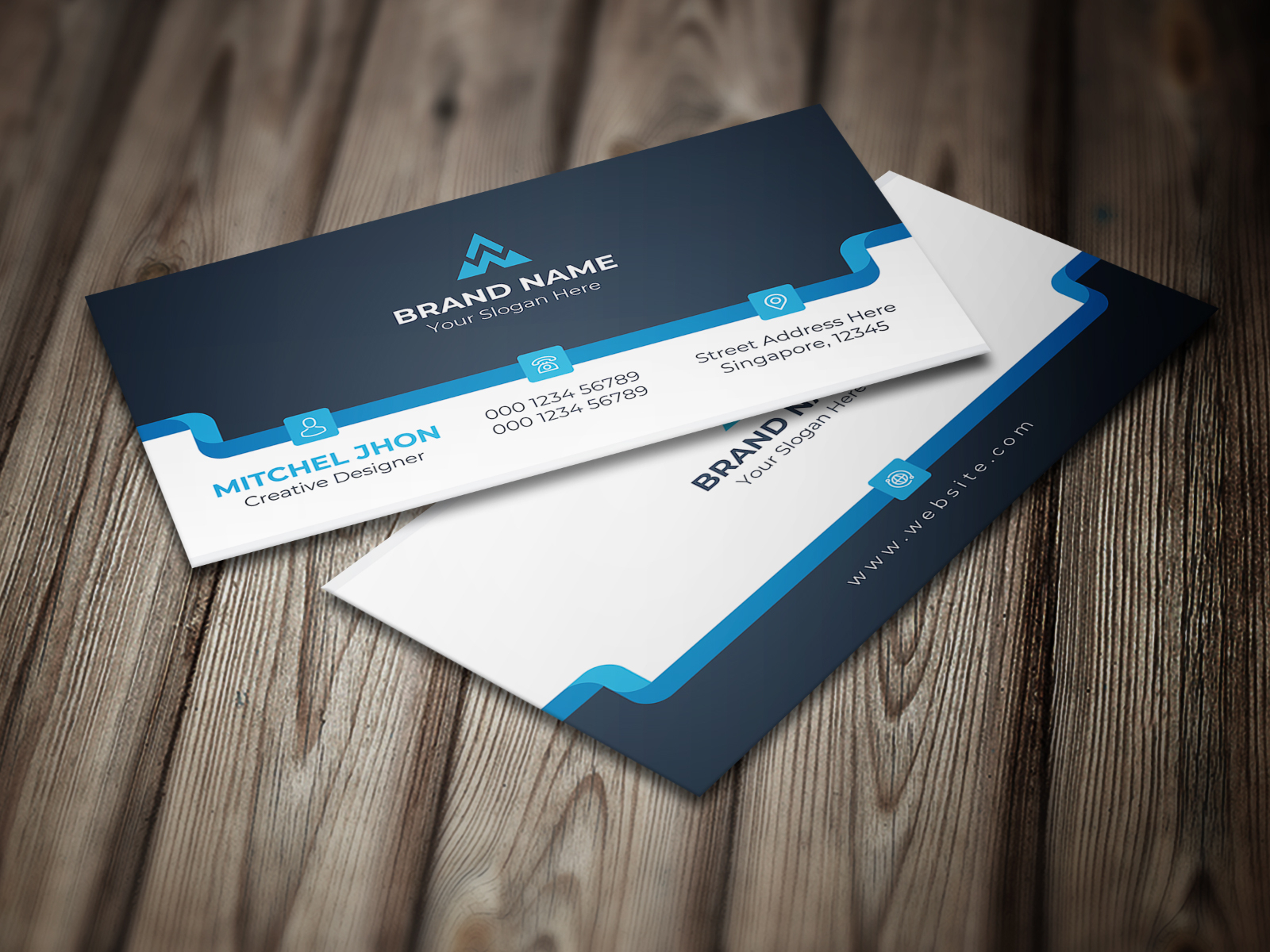 Modern And Creative Business Card Template by GFXCity on Dribbble