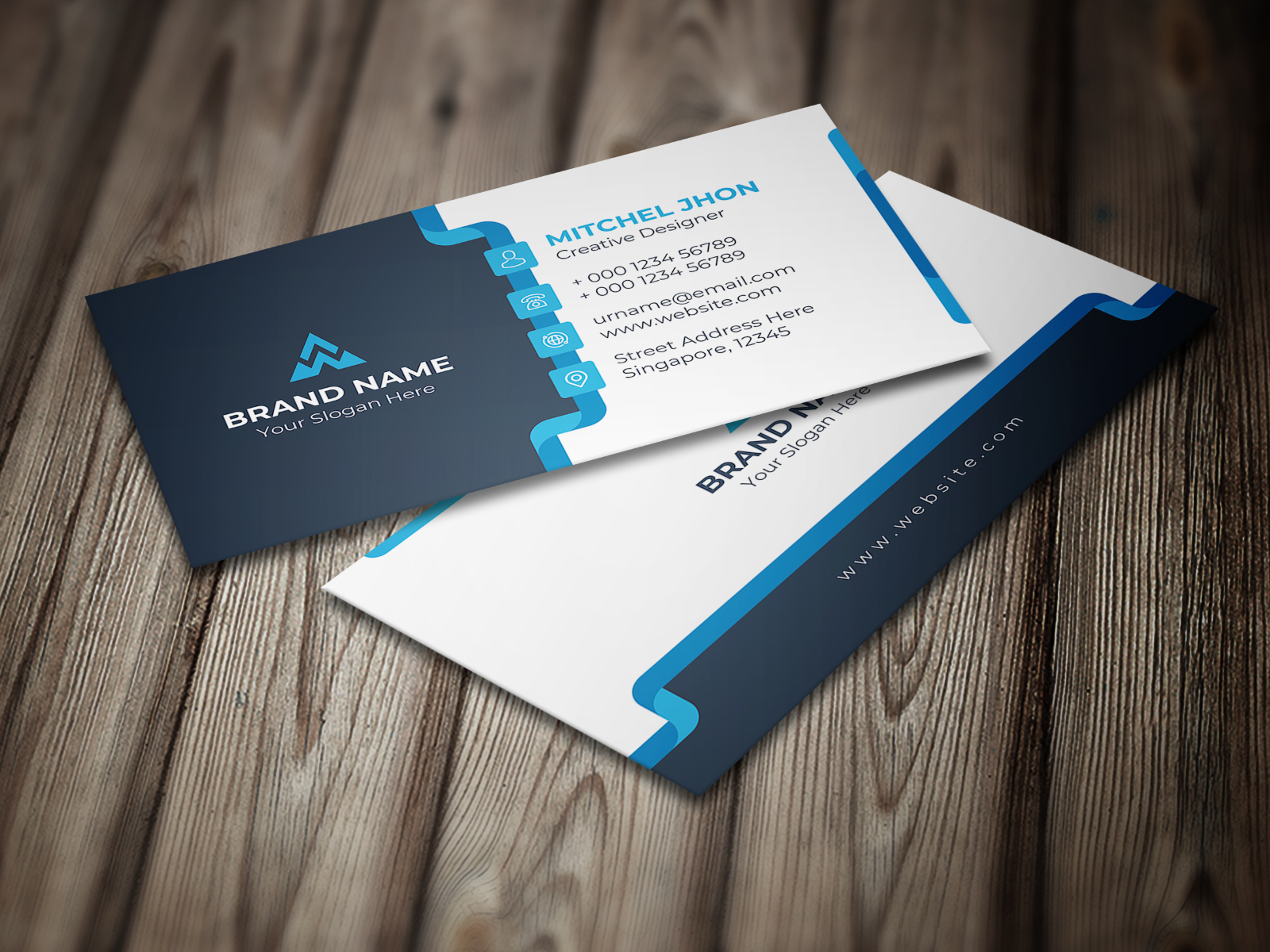 Modern And Creative Business Card Template by Mafizul Islam on Dribbble