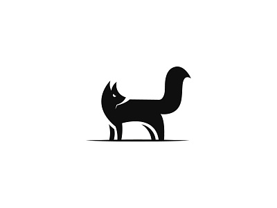 Minimal fox Logo symbol