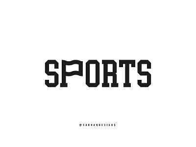 Sports wordmark logo