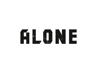 Alone wordmark logo design