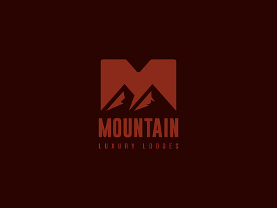 Minimal Mountain logo accommodation brand identity brand logo brand mark branding graphic design lodge lodge logo logo logo designer logo desing minimal mountain mountain logo