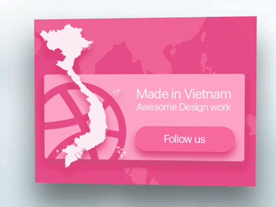 Dribbble Vietnam Debut Shot animation debut dribbblevn first shot gif made in vietnam map vietnam
