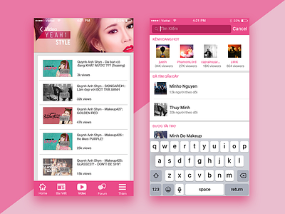 evaBeauty project from Kevin Duong design ios layout mobile mobile app ui ux