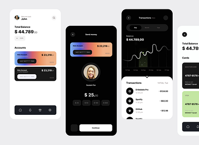 Banking App 💸 app design graphic design ui ux