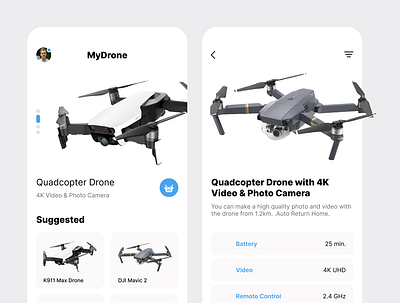 Drone App ✈ app design graphic design ui ux