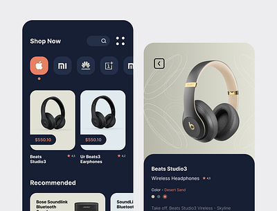 Beats App 🎶 app design graphic design ui ux