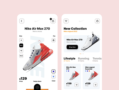 Nike rebranding app branding design graphic design ui ux