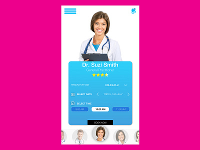 Doctor appointment icon design photoshop sketch3 ui ux