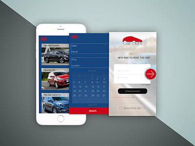 Car rental App product development ux designer