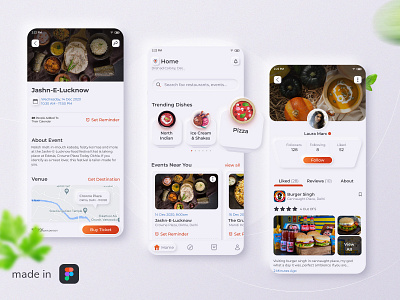 Food and Events App Concept