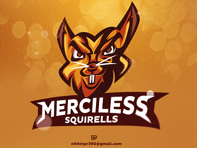 Merciless Squirells dribbble esports logo