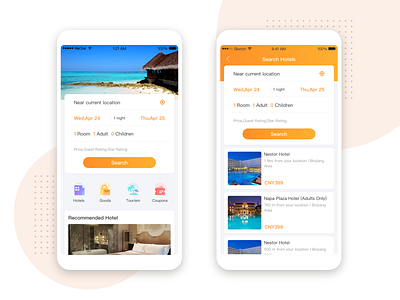hotel reservation app icon ui