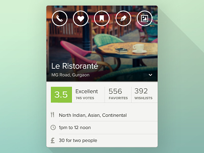 Restaurant Screen — Zomato iOS App