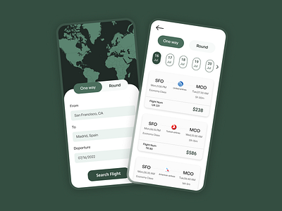 Flight search app flight mobile travel ui uiux