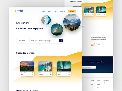 Travel agency website design figma travel ui web design website