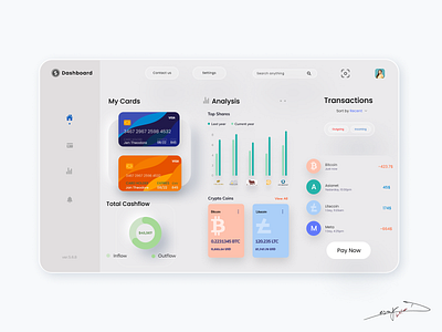 Financial Dashboard Design app app design bankingapp branding design fintech fintechapp typography ui ux webapp design