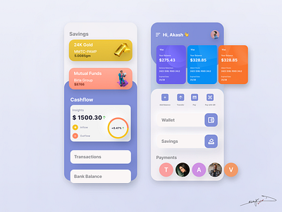 Modern Internet Banking App Design