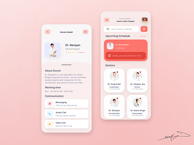 Modern Health Care App Design appdesign brandingapp healthcareapp healthtechappdesign ui