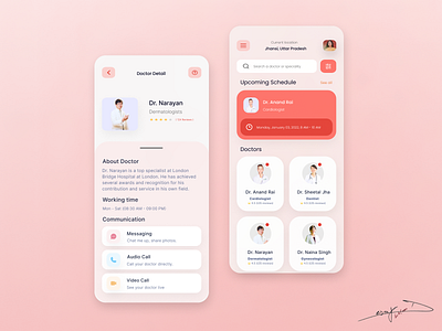 Modern Health Care App Design appdesign brandingapp healthcareapp healthtechappdesign ui