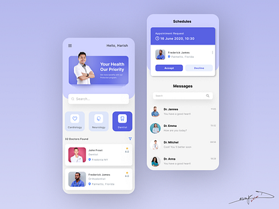 HealthCare App Design