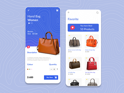 Women Handbag App Design