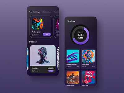 NFT Concept App Design