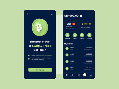 BitCoin App Interface Design app design app ui design bitcoin bitcoin app design