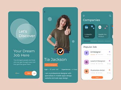 Job Finder App app design branding design jobfinding mobilleapp ui ux
